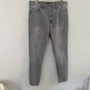 BANANA REPUBLIC Women's High Rise Skinny Jeans Button Fly Grey Size 32/14